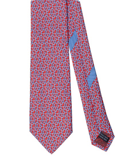 Shop SALVATORE FERRAGAMO  Cravatta: Salvatore Ferragamo cravatta in seta con stampa Paper.
Trame geometriche.
Composizione: 100% seta.
Made in Italy.. 350732 4PAPER-003754994